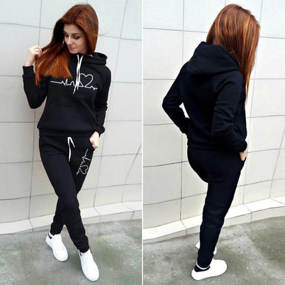 Two-Piece Women's Hoodie + Sweatpants Set