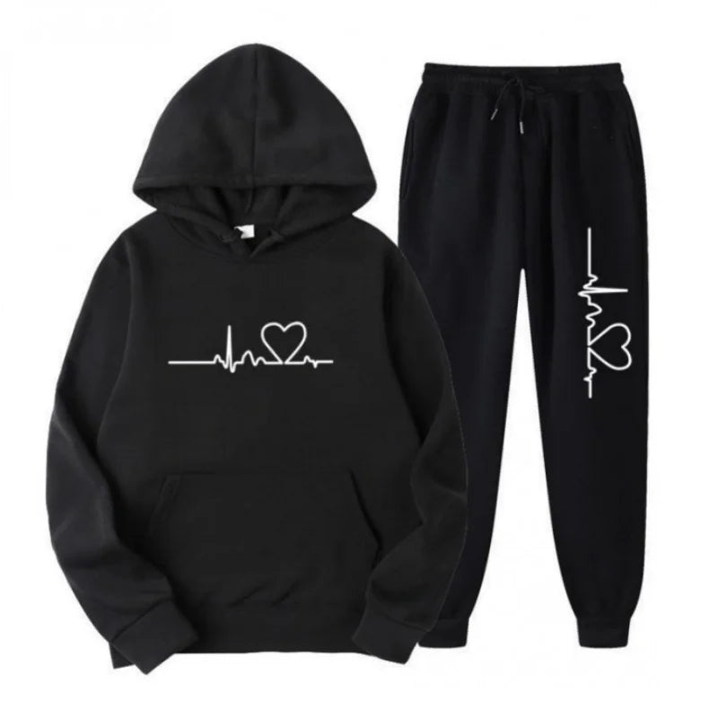 Two-Piece Women's Hoodie + Sweatpants Set