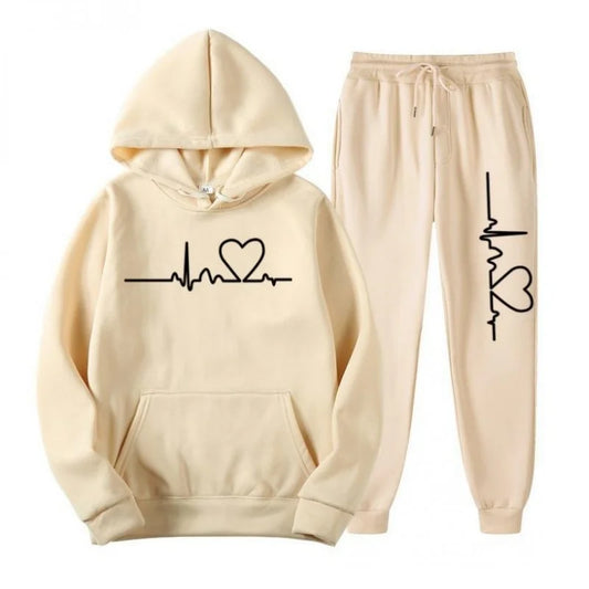 Two-Piece Women's Hoodie + Sweatpants Set