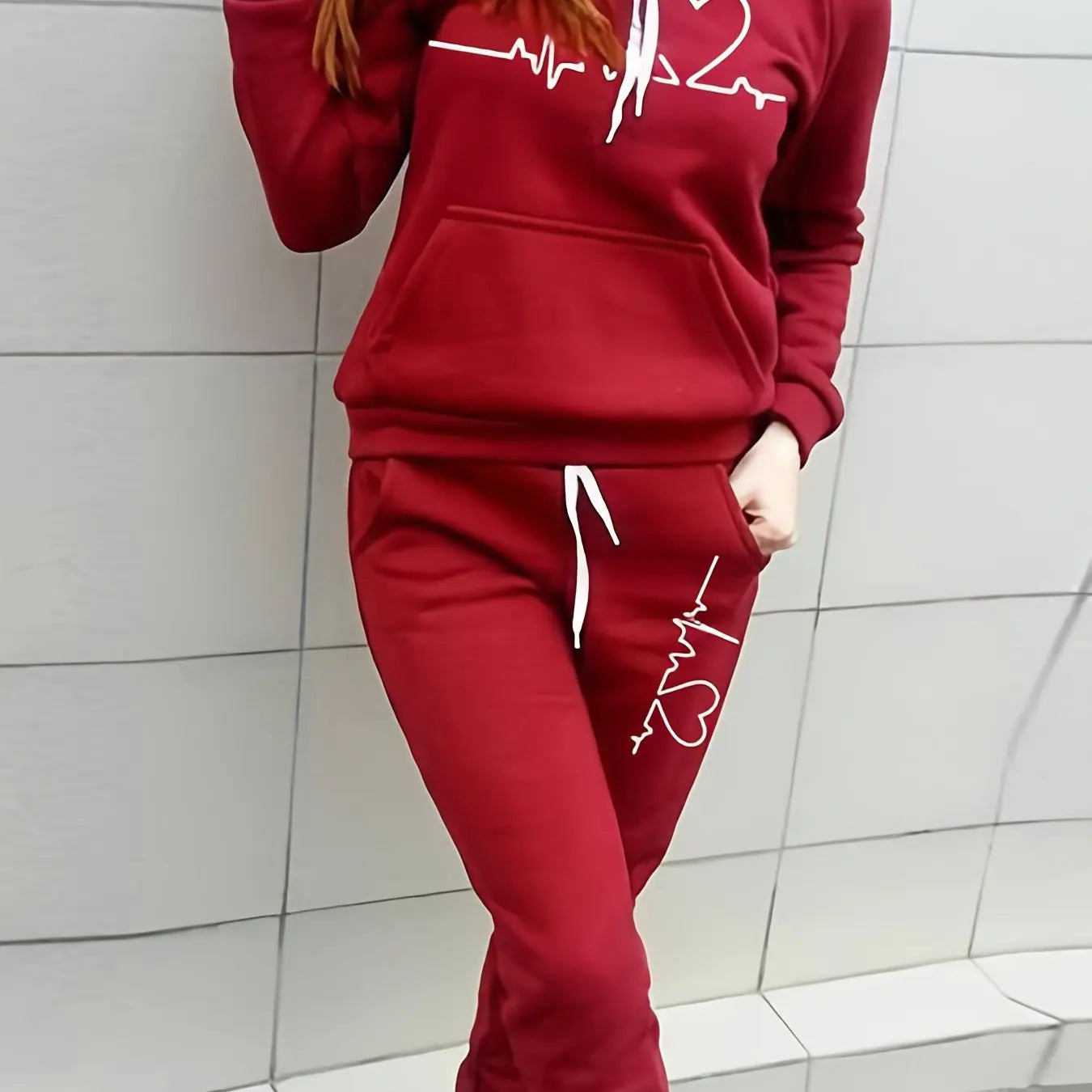 Two-Piece Women's Hoodie + Sweatpants Set