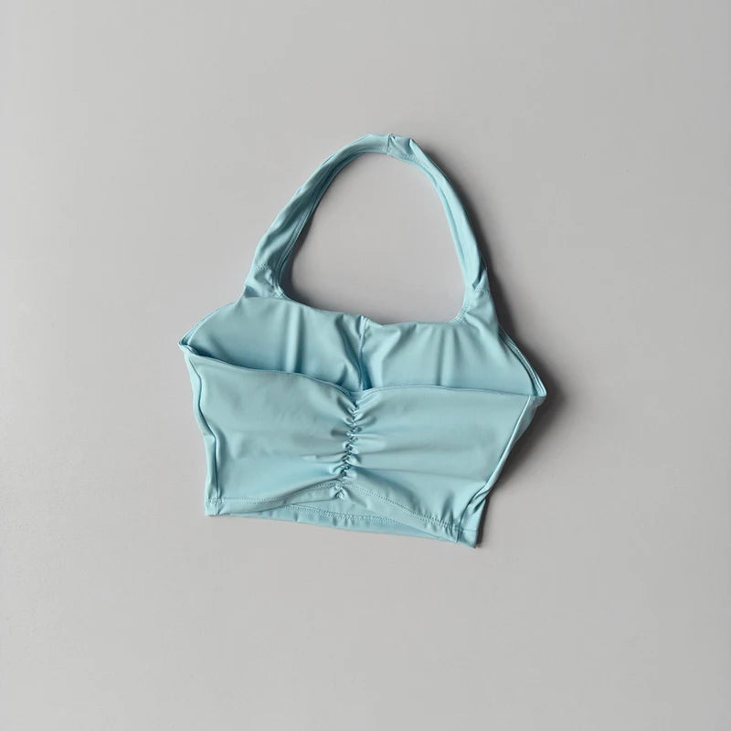 Women's Single Strap Double Lined Gym Top