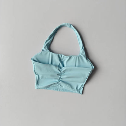 Women's Single Strap Double Lined Gym Top