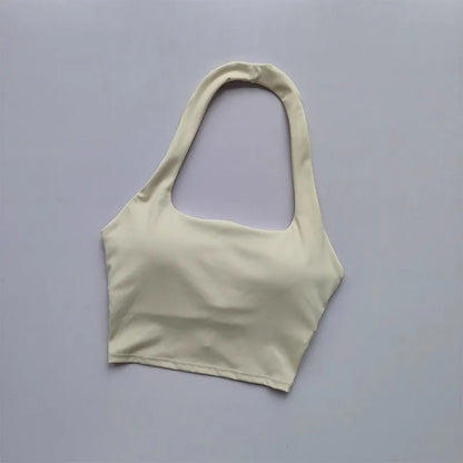 Women's Single Strap Double Lined Gym Top