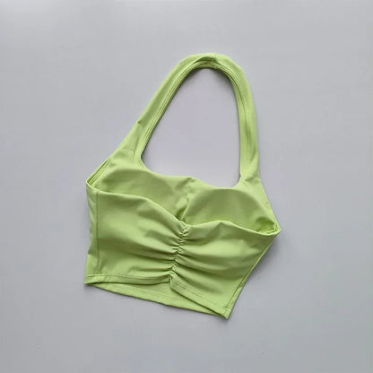 Women's Single Strap Double Lined Gym Top