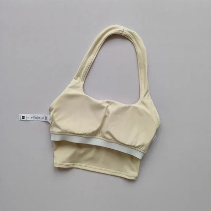 Women's Single Strap Double Lined Gym Top