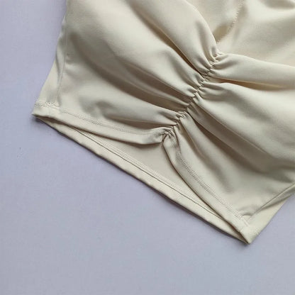 Women's Single Strap Double Lined Gym Top