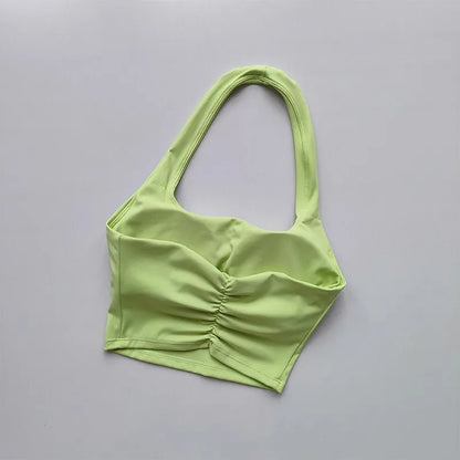 Women's Single Strap Double Lined Gym Top