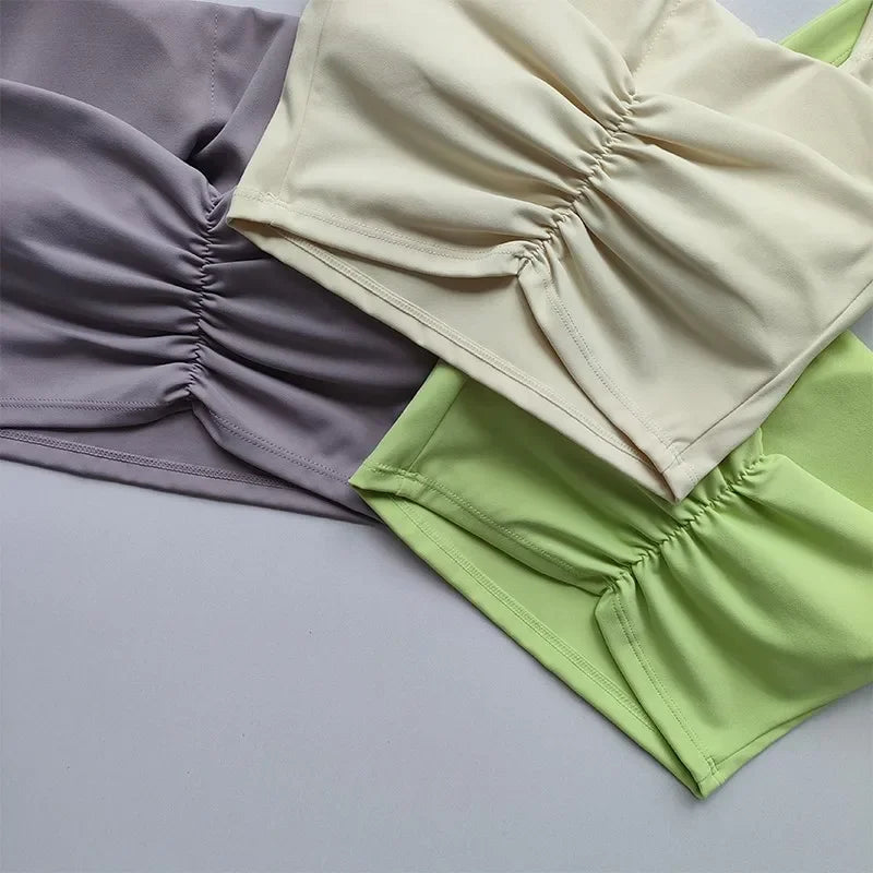 Women's Single Strap Double Lined Gym Top