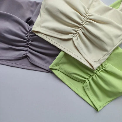 Women's Single Strap Double Lined Gym Top