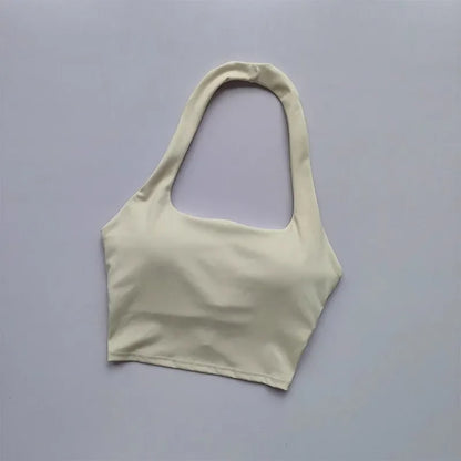 Women's Single Strap Double Lined Gym Top