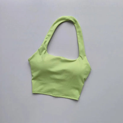 Women's Single Strap Double Lined Gym Top